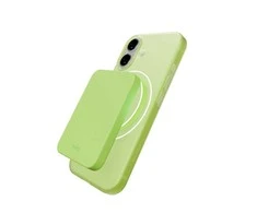 Puro Daylight Magsafe Compatible Silicone dėklas skirtas Apple iPhone 17 – Translucent žalios spalvos