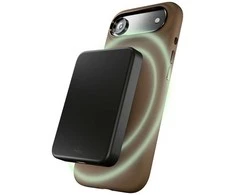 Puro Icon Mag Pro skysto silikoninio dėklo dėklas, skirtas iPhone 17 Air, suderinamas su MagSafe, su kameros apsauga ir aliuminio Mygtukai - rudas