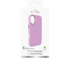 Silikoninis Puro Icon Mag Pro MagSafe Apple iPhone 16 Plus - dėklas telefonui rožinės spalvos