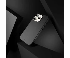 Puro Icon Mag Pro MagSafe Silicone dėklas skirtas Apple iPhone 16 Pro – juodos spalvos