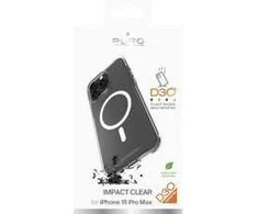 SBS „Puro Impact Clear D3O Bio“ dėklas, skirtas „iPhone 15 Pro Max“ – skaidrus