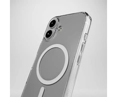 Puro Impact dėklas telefonui skaidrus D3O MagSafe Silikoninis Apple iPhone 16 – dėklas telefonui skaidrus