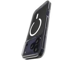 Puro Impact Clear D3O TPU+PC dėklas suderinamas su MagSafe skirtas Apple iPhone 17 Pro Max – skaidrus