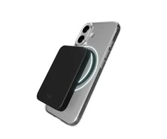 Puro Lite Mag TPU+PC dėklas suderinamas su MagSafe skirtas Apple iPhone 17 – skaidrus su juodos spalvos žiedu