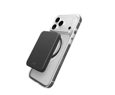 Puro „Lite Mag TPU+PC“ dėklas, suderinamas su „MagSafe“, skirtas „iPhone 17 Pro“ – skaidrus su pilku žiedu