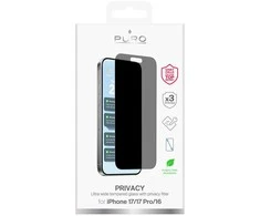 Puro Privacy Apsauginis stiklas skirtas Apple iPhone 17 / Apple iPhone 17 Pro / Apple iPhone 16