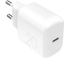 Puro PROLITE 20W USB-C sieninis įkroviklis – baltas