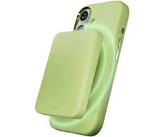 Puro Icon Mag Pro Liquid Silicone dėklas skirtas iPhone 17, MagSafe Compatible, with Camera Protection and Aluminum Mygtukai – Žalias