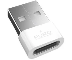 Puro USB-C - USB-A adapteris - Baltas