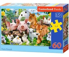 Castorland Dėlionė 60 vnt. - Ūkio gyvūnai