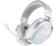 QCY Heroad GT2 Tri-Mode Belaidės THX 7.1.4 Ausinės Žaidimams with Detachable Mikrofonas - Baltas