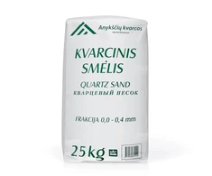 Nežinomas Kvarcinis smėlis 0–0,4 mm, 25 kg, 40