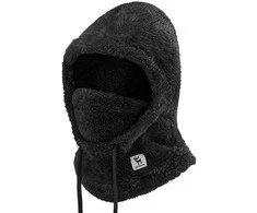 Qunature Arctic Velvet Ski Balaclava Size L - Juodas