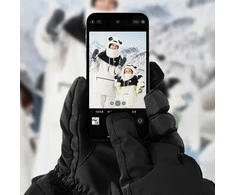 Qunature Finger Style slidinėjimo pirštinės L dydis - juodos