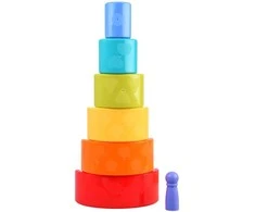 Dėlionė Jokomisiada Vaivorykštės chameleono galvosūkis Montessori piramidas ZA4532