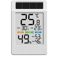 „Rainpoint BALDRTHERM B0590TH-V6“ saulės energija varomas termohigrometras su dideliu ekranu