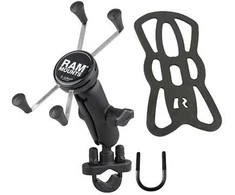 RAM Mounts X-Grip Large Phone Mount with Handlebar U-Bolt Base
