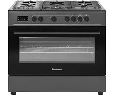 Ravanson KWGE-K90 Cheff Modern Juodas gas and electric cooker (juodas)