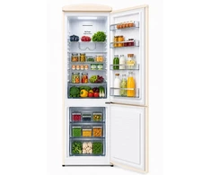 Ravanson LKK-315RM Retro Šaldytuvas 597 mm x 707 mm x 1943 mm | 315 l | Total No Frost | Energy Class E | Kreminis