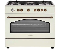 Ravanson Retro KWGE–90ARC gas and electric cooker (cream)