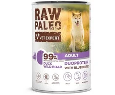 Vetexpert RAW PALEO Duoprotein antiena &amp; Boar Adult - wet dog food - 400g