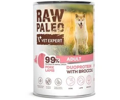 Vetexpert RAW PALEO Duoprotein Pork &amp; ėriena Adult - wet dog food - 400g