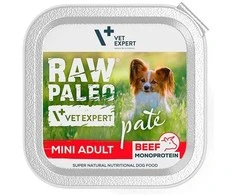 Vetexpert RAW PALEO Pate Mini Adult jautiena - wet dog food - 150 g