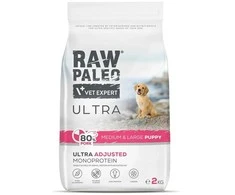RAW PALEO Ultra Pork Medium &amp; Large Puppy - sausas šunų maistas - 2kg