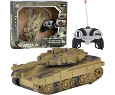 Jokomisiada RC Tank with Remote Control, Rotating Turret, Lights, Realistic Sound