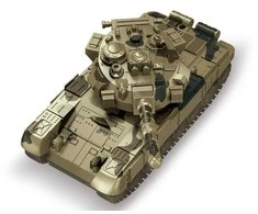 Jokomisiada RC Tank with Remote Control, Rotating Turret, Lights, Realistic Sound