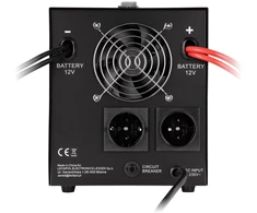 Rebel POWER-1500-LFP4 emergency power supply – a pure sine wave inverter with a 12V charging function, 230V, 1500VA/1050W