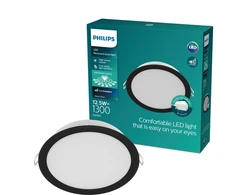 Recessed Philips LED light. 12.5W. 4000K. Ø12.5. juodas