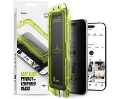 Ringke Easy Slide 2-pack Privacy Glass skirtas Apple iPhone 17 Air – juodos spalvos