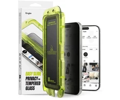 Ringke Easy Slide 2-pack Privacy Glass skirtas Apple iPhone 17 – juodos spalvos