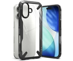 „Ringke Fusion X“ dėklas, skirtas „iPhone 17“ – Juodas
