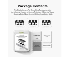 Ringke Galaxy A13 4G Camera Protector Full Cover Glass package (3 pcs) Juodas