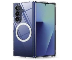 „Ringke Fusion“ magnetinis „MagSafe“ dėklas „Samsung Galaxy Z Fold 7“, skaidrus