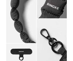 Ringke Rinkge Holder & Puffer Hand Strap Calm juoda