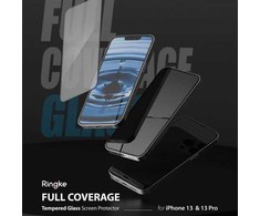 Ringke iPhone 13/13 Pro Screen Protector Invisible Defender ID Tempered Glass Juodas