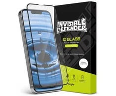 Ringke iPhone 13/13 Pro Screen Protector Invisible Defender ID Tempered Glass Juodas