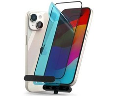 Ringke iPhone 15/ 16 Screen Protector Privacy Tempered Glass 9H with installation jig Transparent