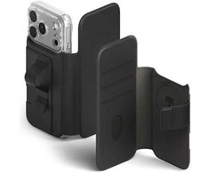 Ringke iPhone 17 Pro Case Folio Grip Wallet Magnetic Juodas