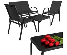 Balcony furniture set - juodas Gardlov