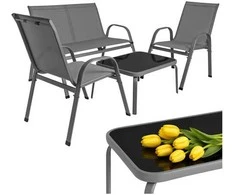 Balcony furniture set - pilka Gardlov