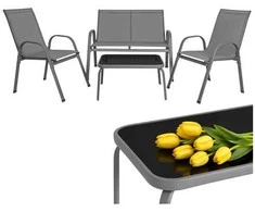 Balcony furniture set - pilka Gardlov