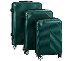 3-in-1 suitcase set - žalias Trizand 27672