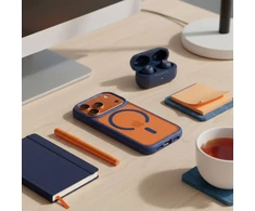 Dėklas ROAR case MAG BUMPER compatible with MagSafe for IPHONE 18 Pro / 17 Pro navy mėlynas