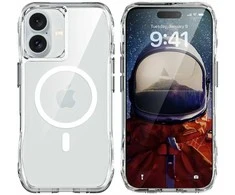 ROAR dėklas SLIM DEFENDER, suderinamas su „MagSafe“, skirtas IPHONE 17, skaidrus