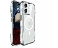 ROAR dėklas SLIM DEFENDER, suderinamas su „MagSafe“, skirtas IPHONE 15, skaidrus
