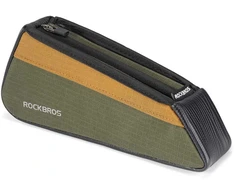 Rockbros 088 Top Tube Bike Bag 0.25L - Žalias and Oranžinis